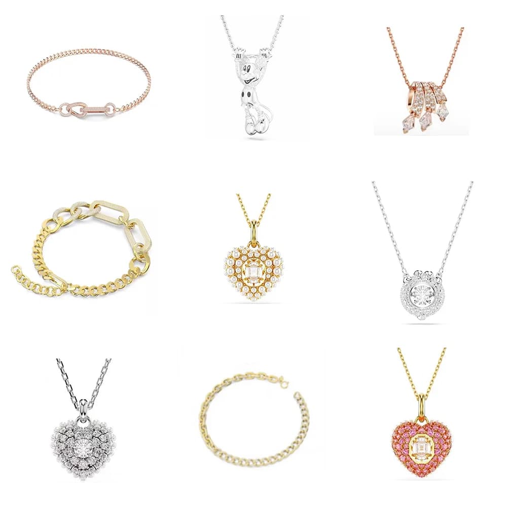 Nuovo Set di Diamanti Kirin, Ciondolo in Oro di Alta Gamma, Collana con Gemma a Forma di Cuore, Accessori, Regalo