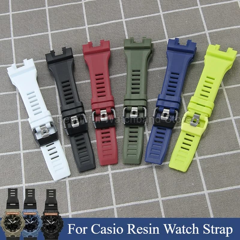 For GBA-900-1A/900U/900SM/900RD GBD-900 Wear Resistant and Anti-Aging Resin Strap Black Blue Red Green