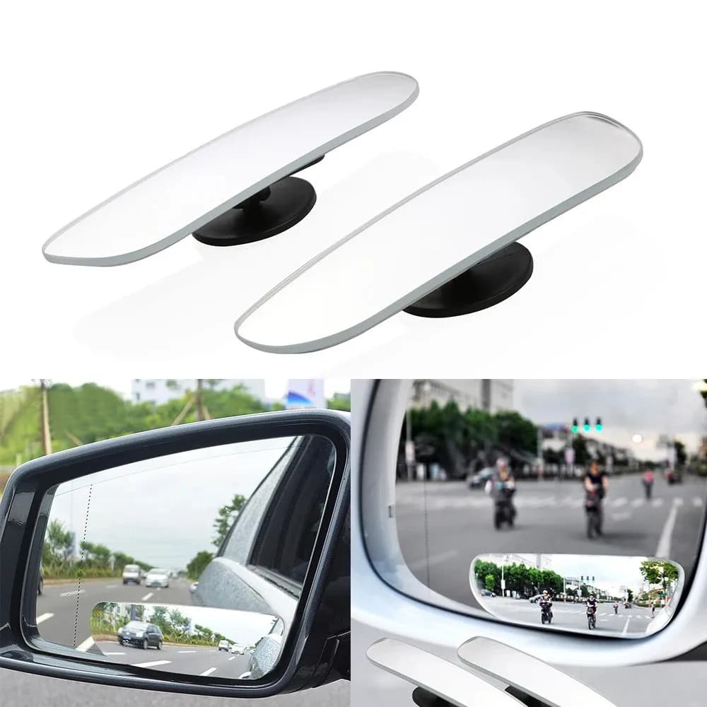 2 Mirrors Retrovisori Auto Grandangolari in Arco, Sottili e Trasparenti, per Punti Ciechi, Convessi, per Retromarcia e Parking, per SUV e Auto