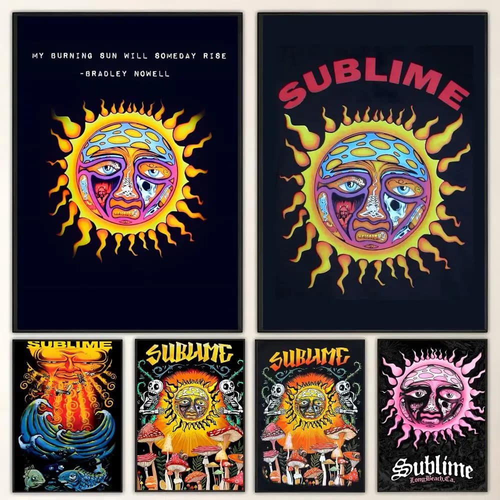 Band S-Sublime Poster HD art, waterproof, sticky wall, home decoration (living room, bedroom, bar), aesthetic