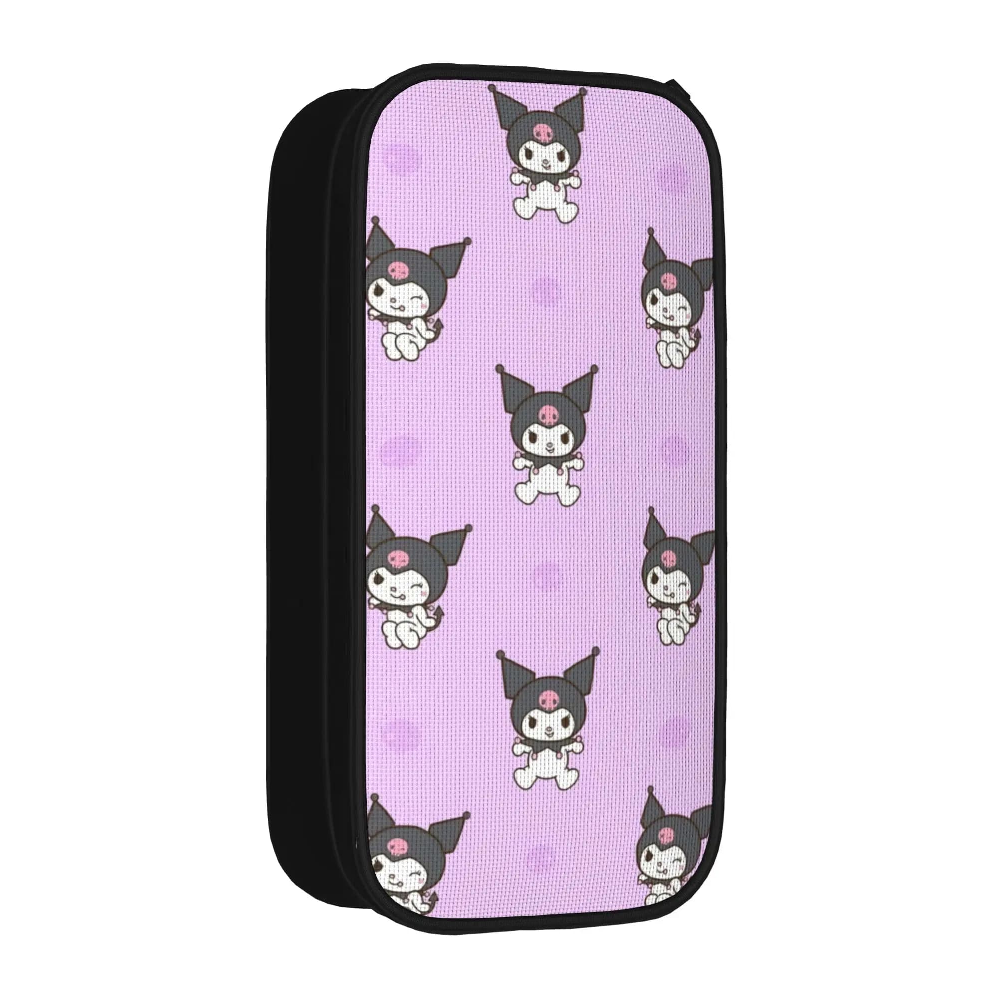 Astuccio Portapenne Kuromi Viola, Simpatico Porta Penne a Cartone Animato, Borsa Grande per Studenti, Regalo Scolastico, Scatola per Matite