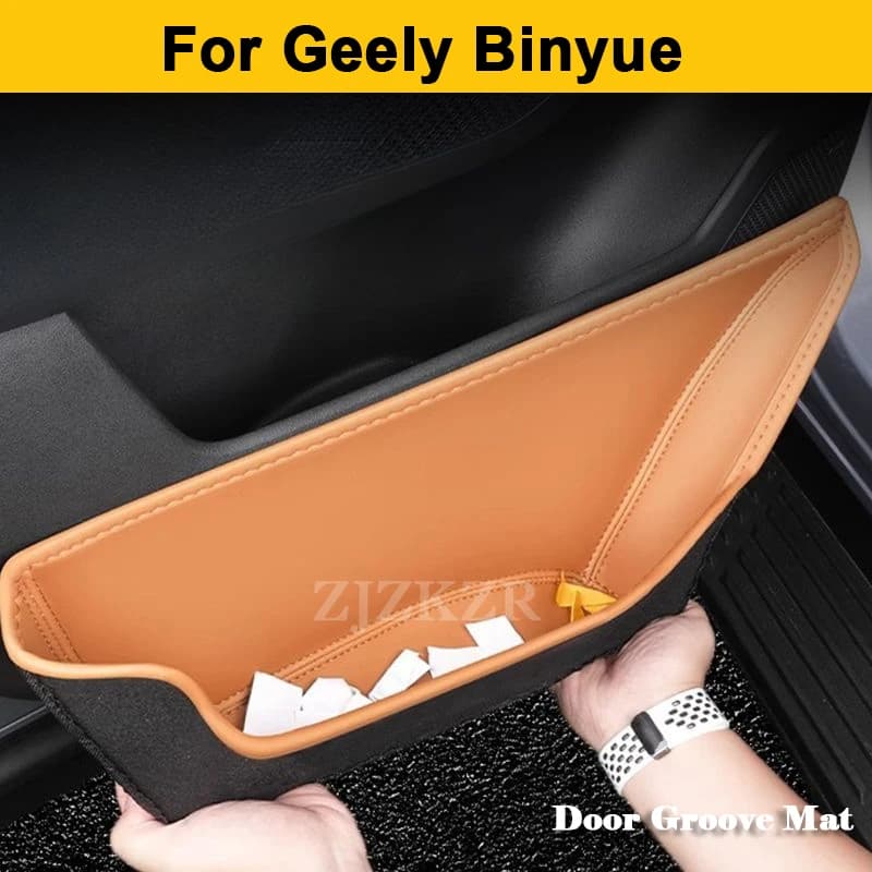 Per Geely Binyue 2021-2025 Porta Laterale Scatola di Immagazzinaggio Anteriore Maniglia Della Porta Posteriore Bracciolo Vassoio Organizzatore Accessori Auto Anti-polvere
