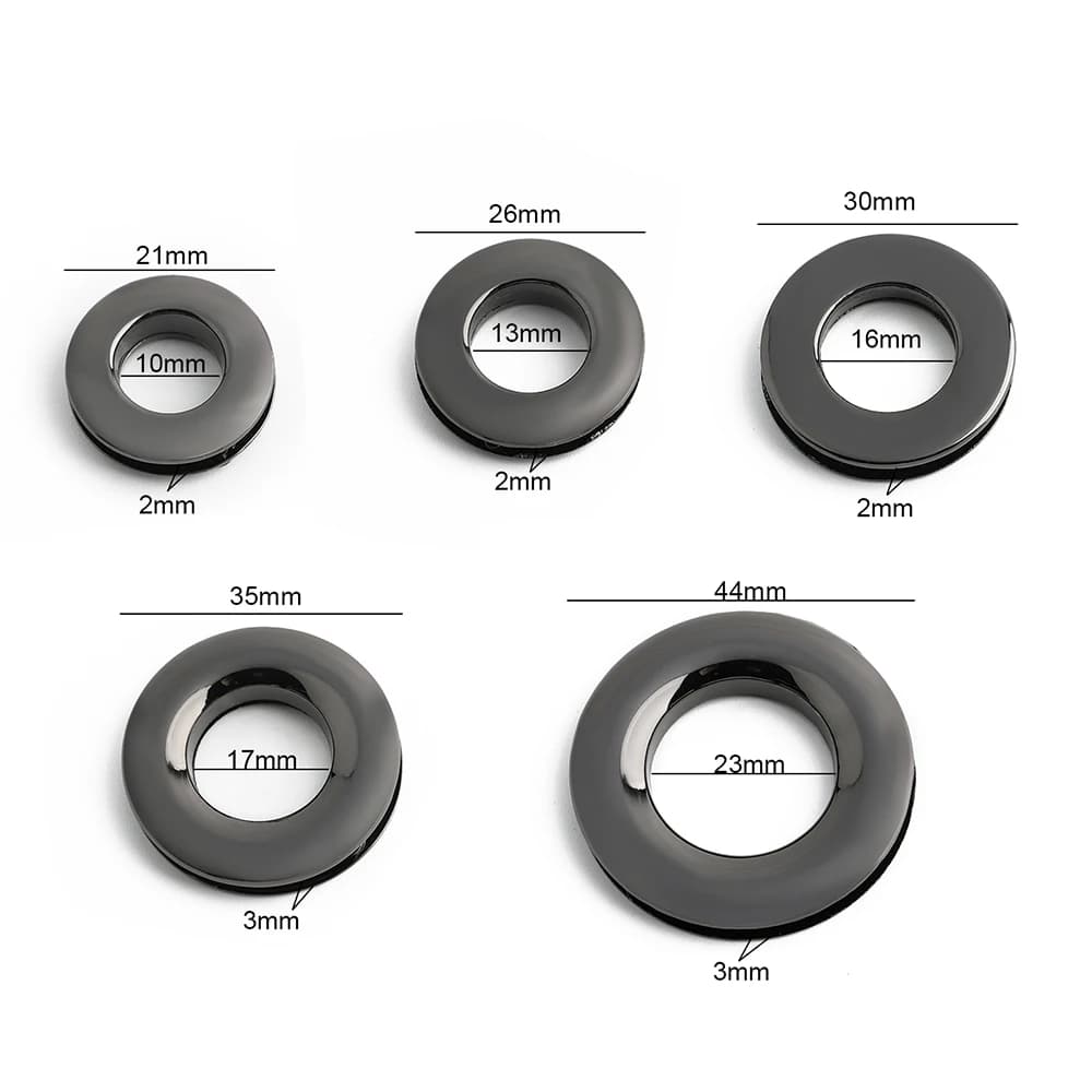 10/30/100 Pezzi Anelli Metallici a O da 10-23mm con Vite, Fibbie e Ganci per Borse, Catene per Cani, Abbigliamento, Jeans e Accessori Decorativi