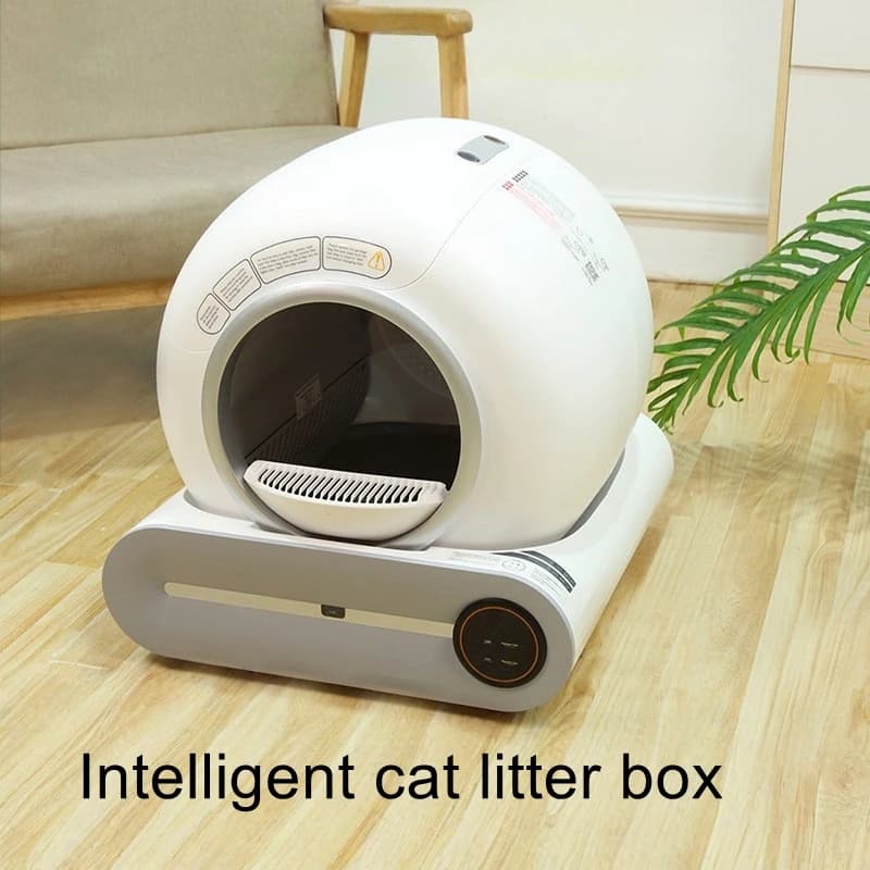 Lettiera per gatti intelligente con pulizia one-touch, toilette elettrica per gatti, lettiera per gatti automatica extra large
