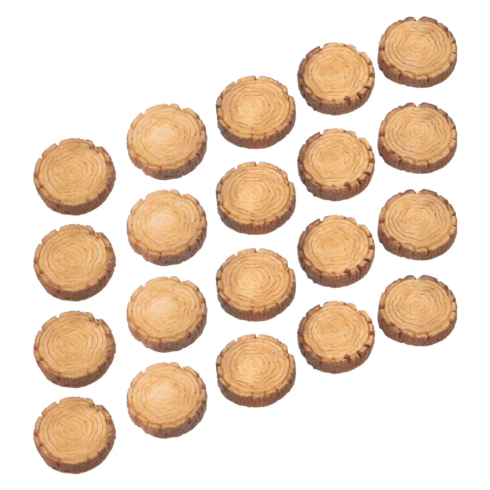 20 Pezzi Mini Ceppi in Resina per Artigianato, Micro Paesaggistica, Pietre Decorative da 0,9 Pollici per Giardino delle Fate, Bonsai, Piante da Vaso, Giardino e Esterni