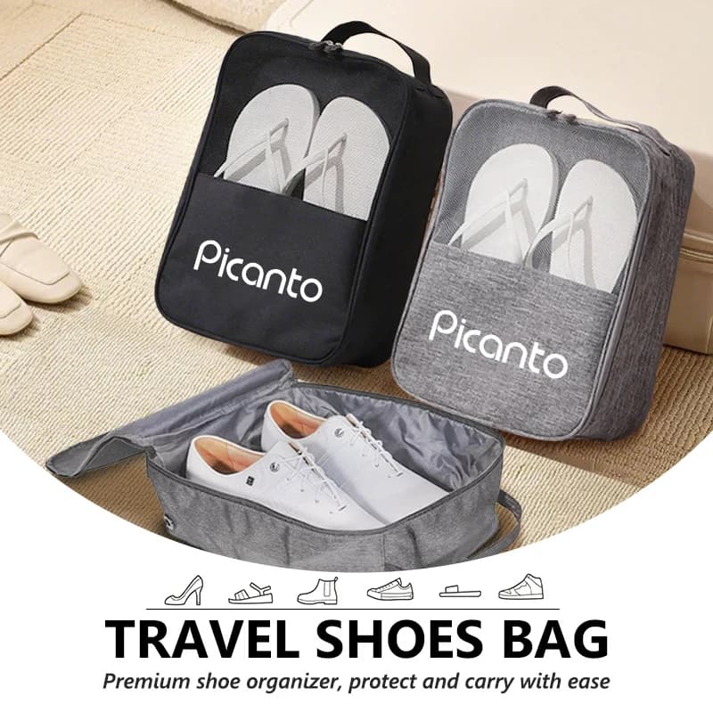 Car Logo Travel Shoes Storage Bag Waterproof Organizer Shoe Bags For KIA Venga Sedona Forte Stonic Picanto Sorento Stinger