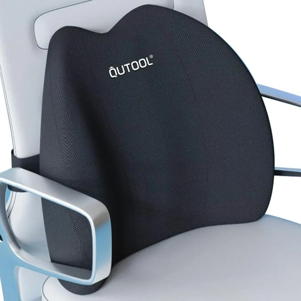 Cuscino ergonomico di supporto lombare per sedie da ufficio e da gaming con cinturino regolabile e fodera lavabile
