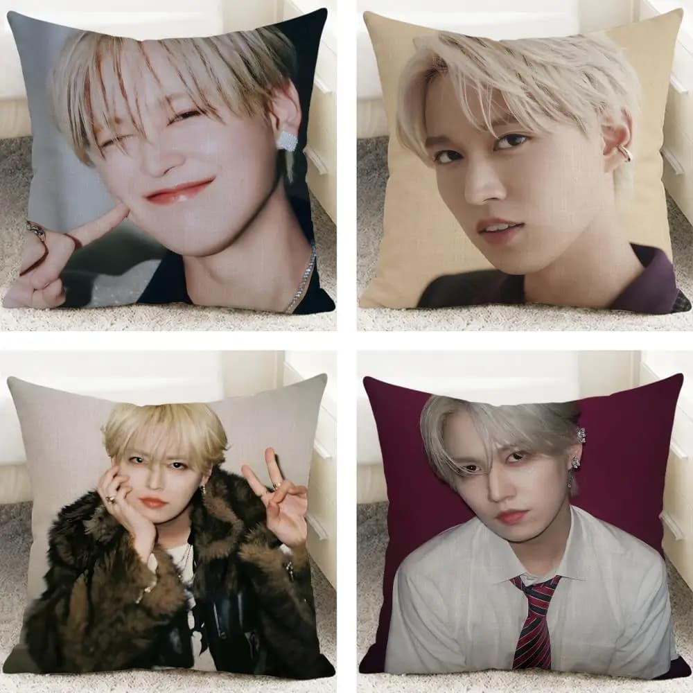 Idol Ruki Shiroiwa Cushion Cover Cushion Covers Natural Linen Breathable Sofa Bedroom Decor Pillowcase