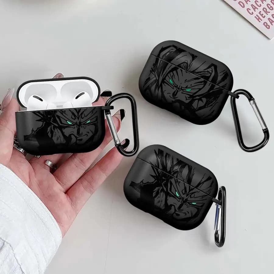 Dragon Ball Goku and Vegeta earcups for Airpods 1 3 4 2 Pro3 Pro2 Pro