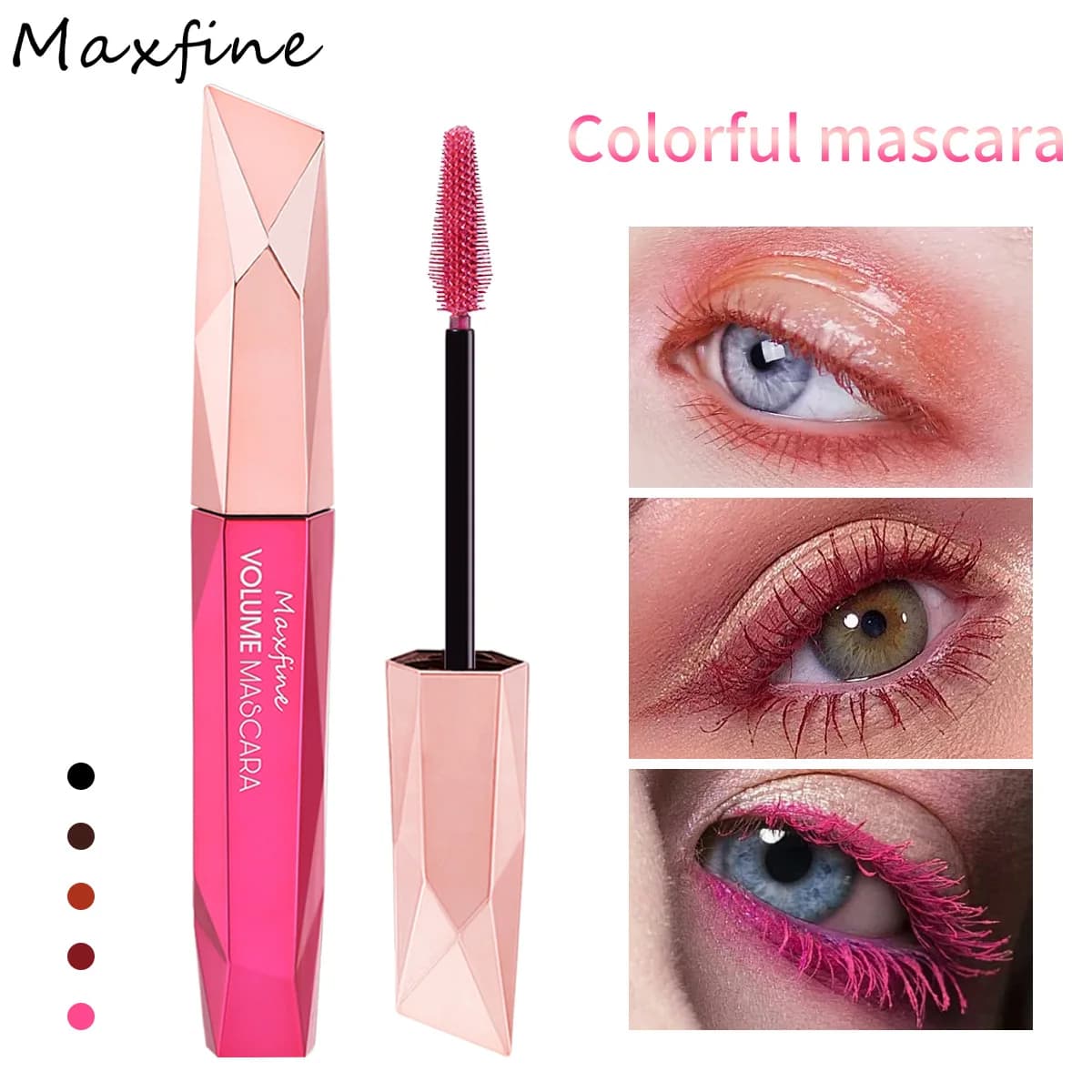 Waterproof diamond dense mascara that does not droop long life for natural curled and long lashes