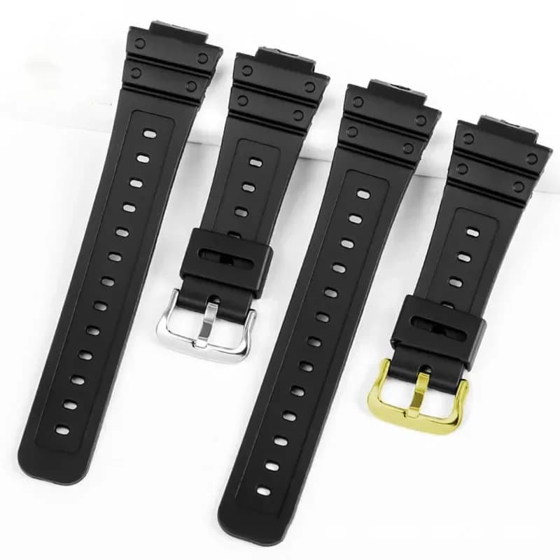 Cinturino in silicone 16mm cinturino per Casio GW M5610 DW 5600 6900 9052 cinturino in gomma PU impermeabile braccialetto sportivo universale