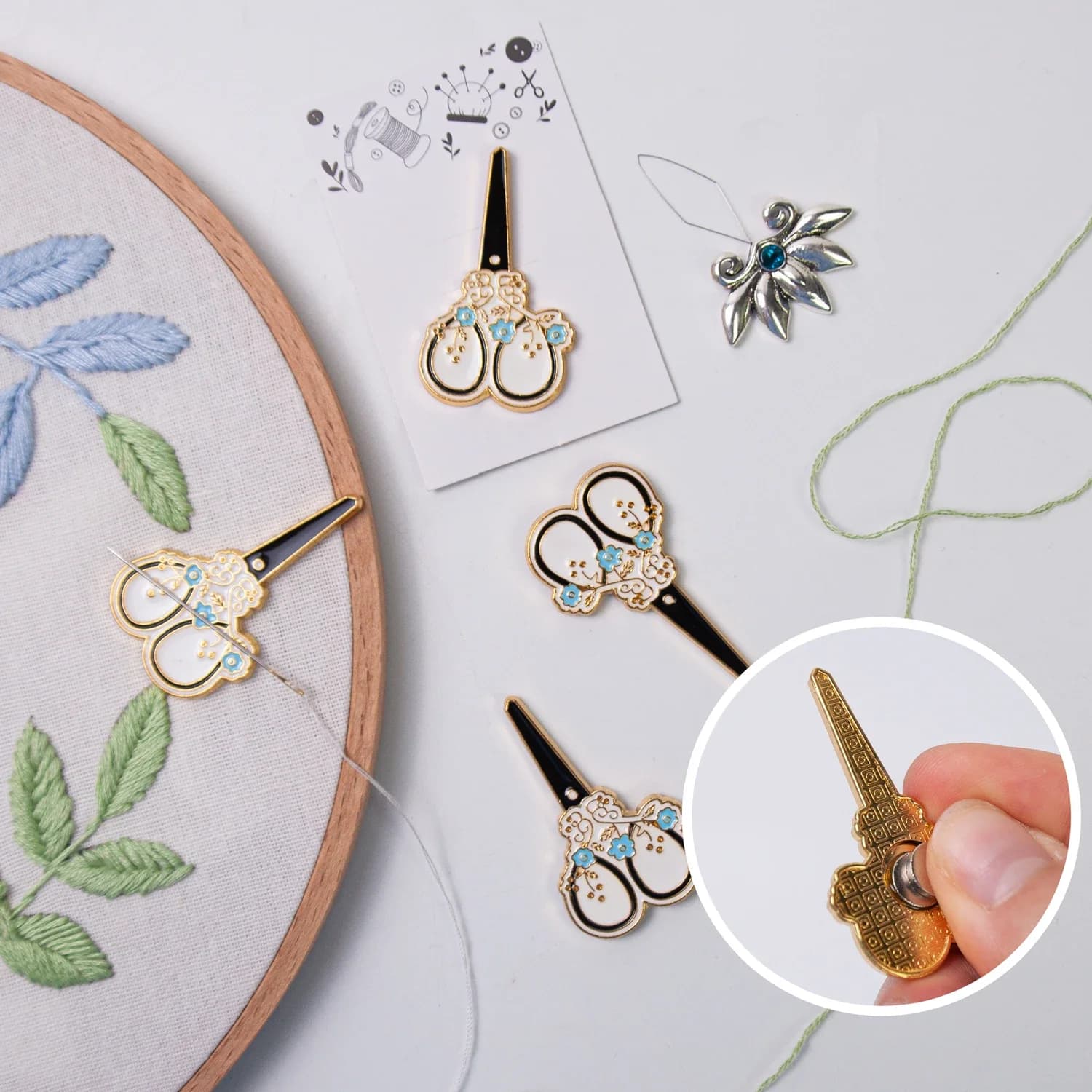 Needle Minder Cucito Magnete Keeper Smalto Ago Perni Porta Ago Nanny con Magnete per Punto Croce Ricamo Ricamo