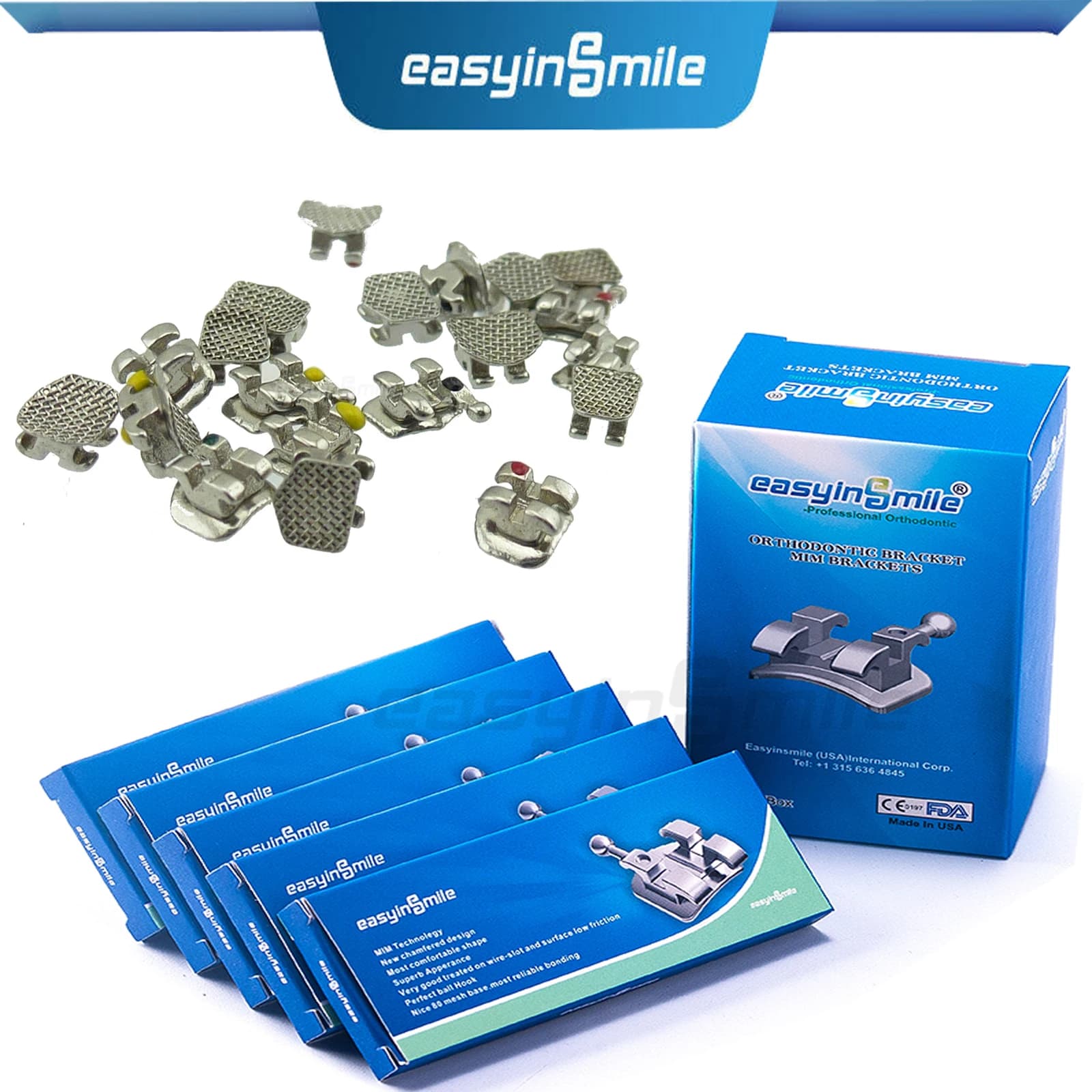 Easyinsmile materiale dentale per Mini staffa Orhto bretelle metalliche Roth / MBT 345 022 alta qualità