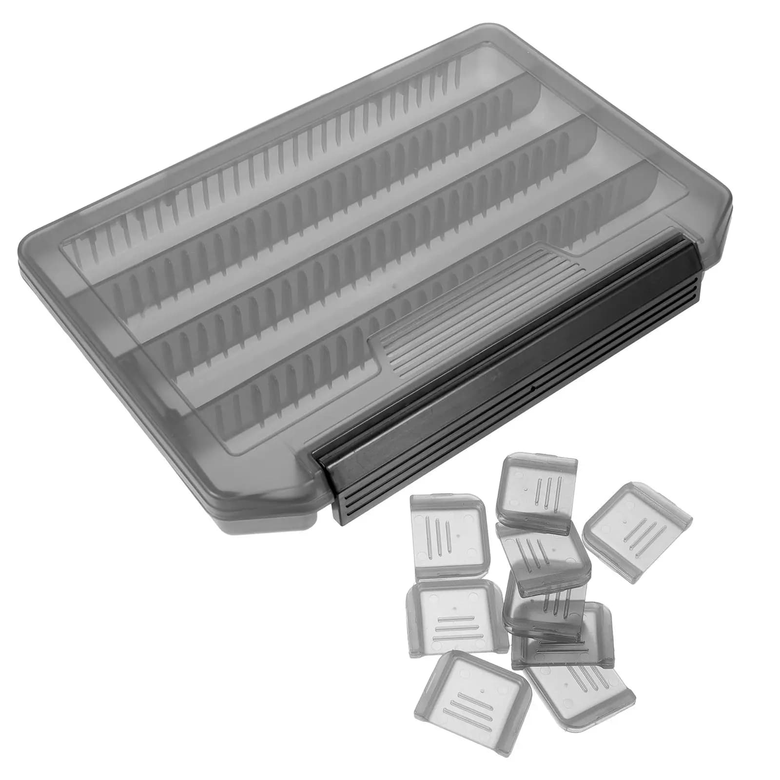 ABS Multi-Spartment Fishing Tool Box, Compact Organizer and Portable for Small Accessories, Esche, Ami e Lenza