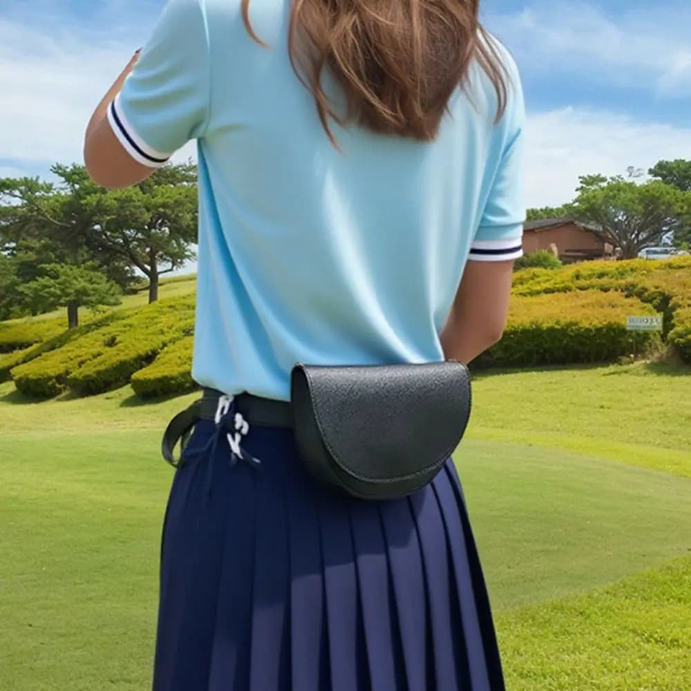 Borsa da golf per telemetro con cintura e scomparto per palline, custodia morbida interna alla moda per telemetro da golf, accessori da golf