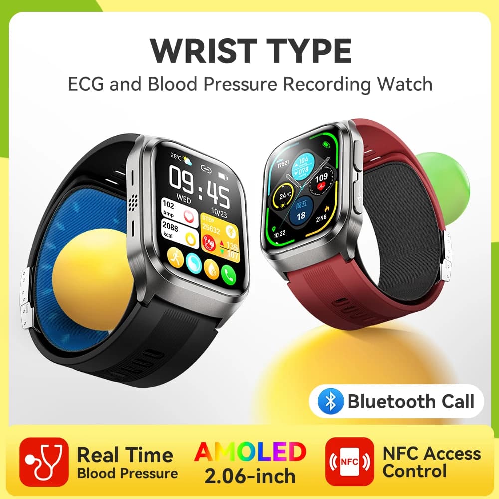 2025 New NOYAFA High-end Laser Airbag Smart Watch Man ECG + PPG Urico Acid Precise Blood Pressure Oxygen Watches Health