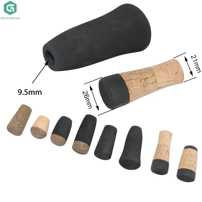 1Pc Fishing Rod Butt Cap Repair Components Terminal Rod Cover EVA Handle Fishing Equipment DIY Parts Replacement or repair