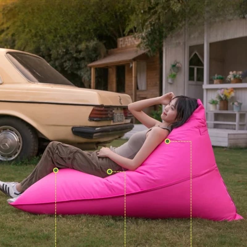 Divani Pouf Senza Struttura per Interni con Imbottitura, Design Compatto, Divani Pouf per Esterni, Semplici e Rilassanti, Mobili per la Casa