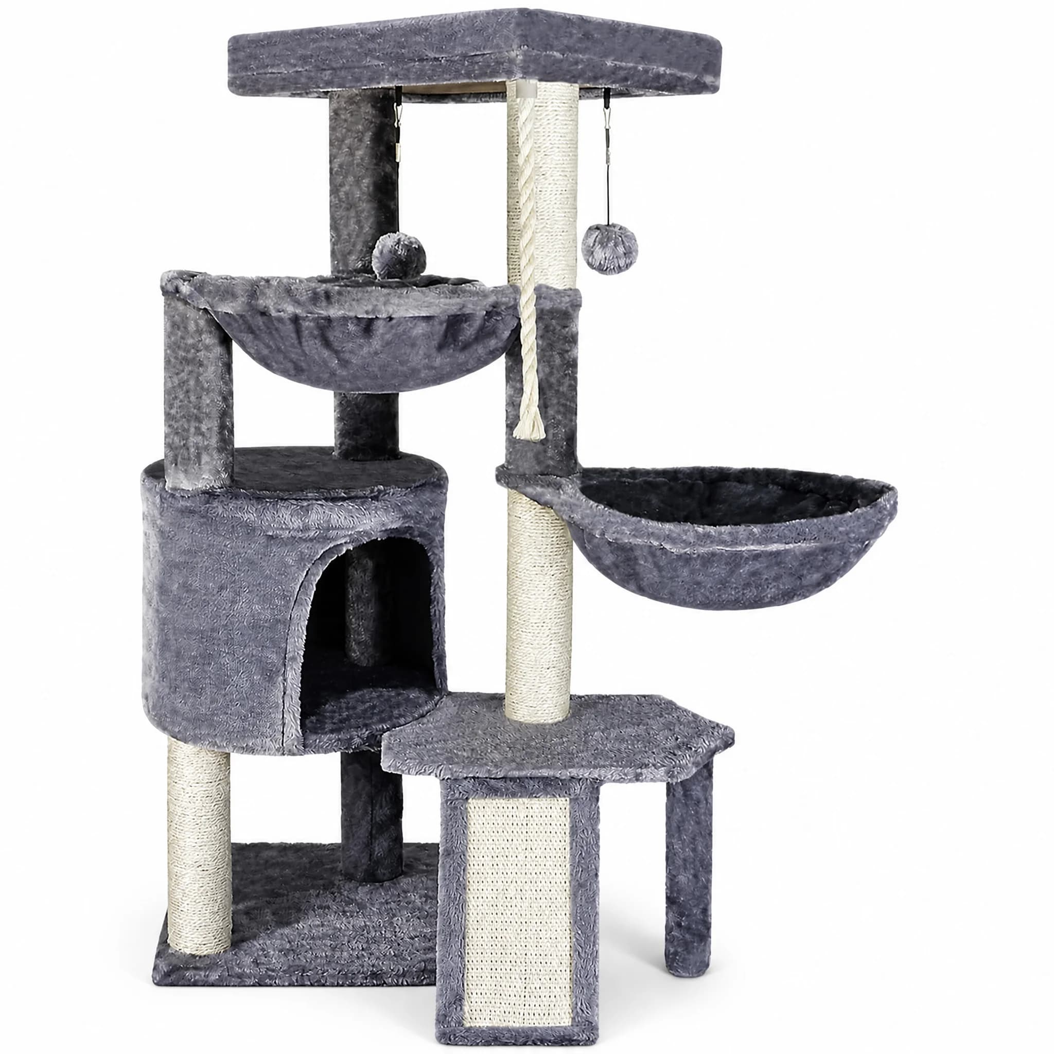 Cat Climbing Frame with Breathable Perforated Bed for Indoor Pets