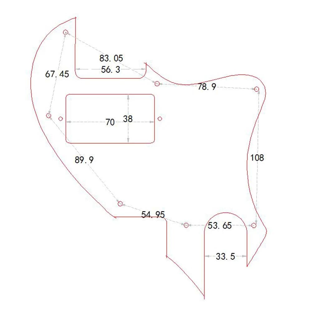 Pickguard per Chitarra Elettrica, Pickguard Humbucker per Chitarra, Pickguard Tele, Pickguard TL, Accessori per Chitarra