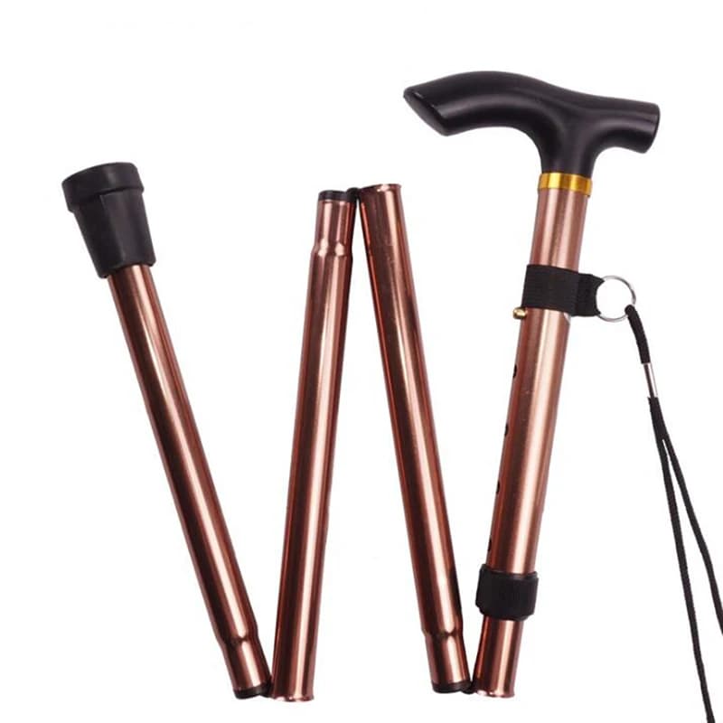 Telescopic Stroller Stick, Metal Folding Sticks for Seniors
