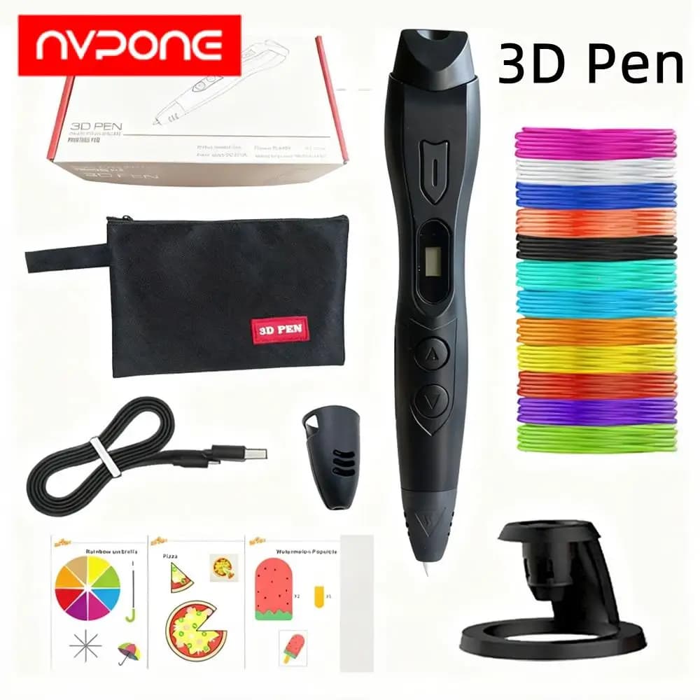 Christmas DIY Gift 06S Upgraded PLA Filament 3D Printing Pen for ABS Filaments 3d Pen Set LCD Display for Kids Child's Birthday
