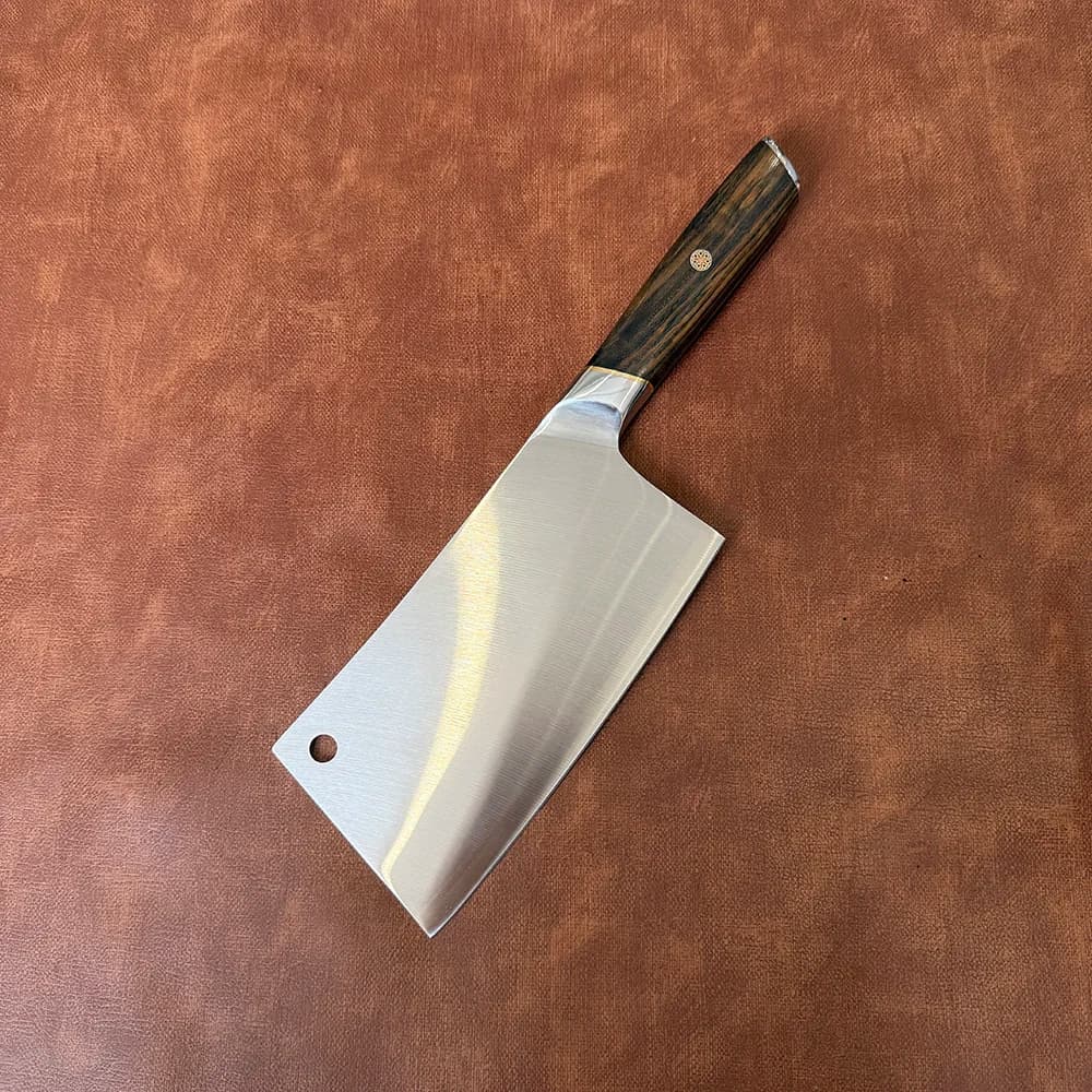 6.9 Inch Trial Knife Powder Alloy Steel Blade Wooden Sleeve Chef Chop Slice Mannaia Kitchen Knife Meat and poultry tools