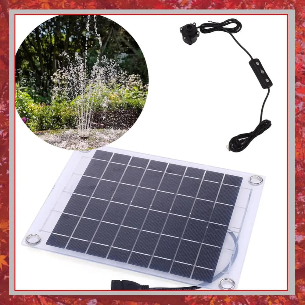 12V 10W Aquarium Pump Garden Decoration Mini Fountain Panel Pump Watering System Solar Power Panel Water Pump Kits for Fish Tank