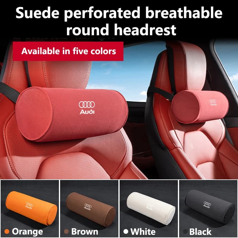 Cuscino Poggiatesta in Memory Foam per Auto, Supporto Circolare per Collo Comodo per Viaggi, Compatibile con Audi A3 A4L A5 A6L