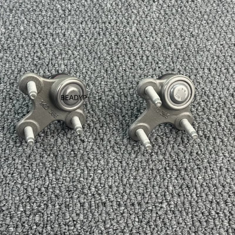 Coppia di giunti sferici 1K0407365C 1K0407366C per Passat CC B7 Golf MK5 MK6 MK7 Tiguan Skoda, testa sferica del braccio inferiore 1KD407365 1KD40