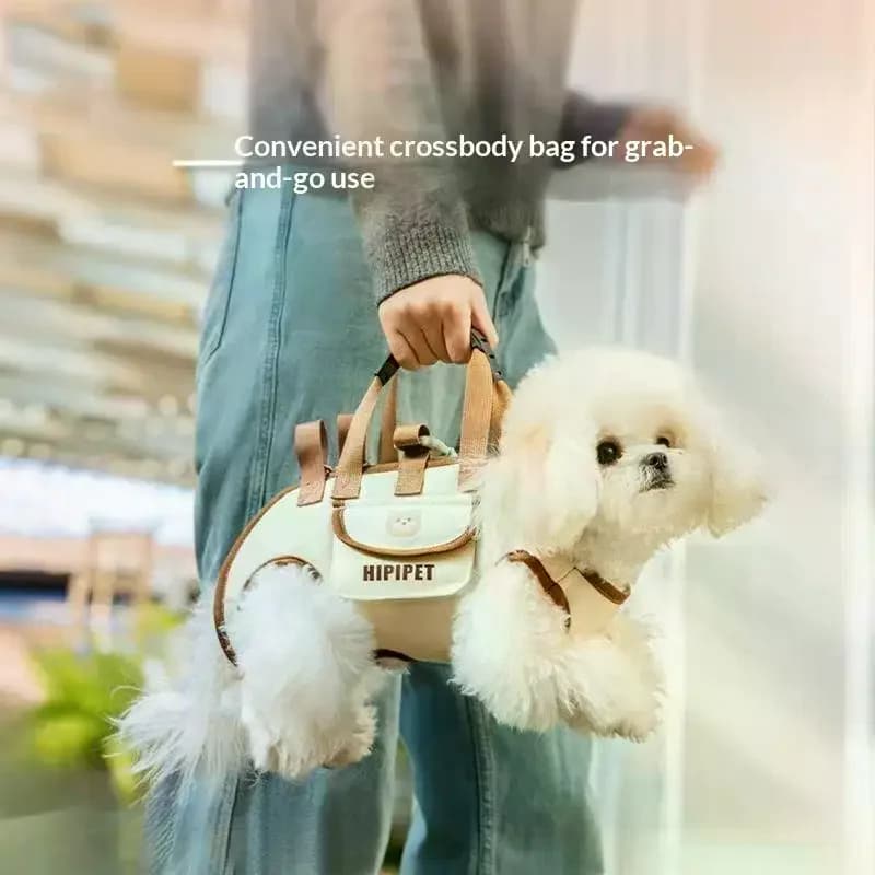 Borsa da trasporto portatile per animali domestici, regolabile, a tracolla, da viaggio, per cani e gatti