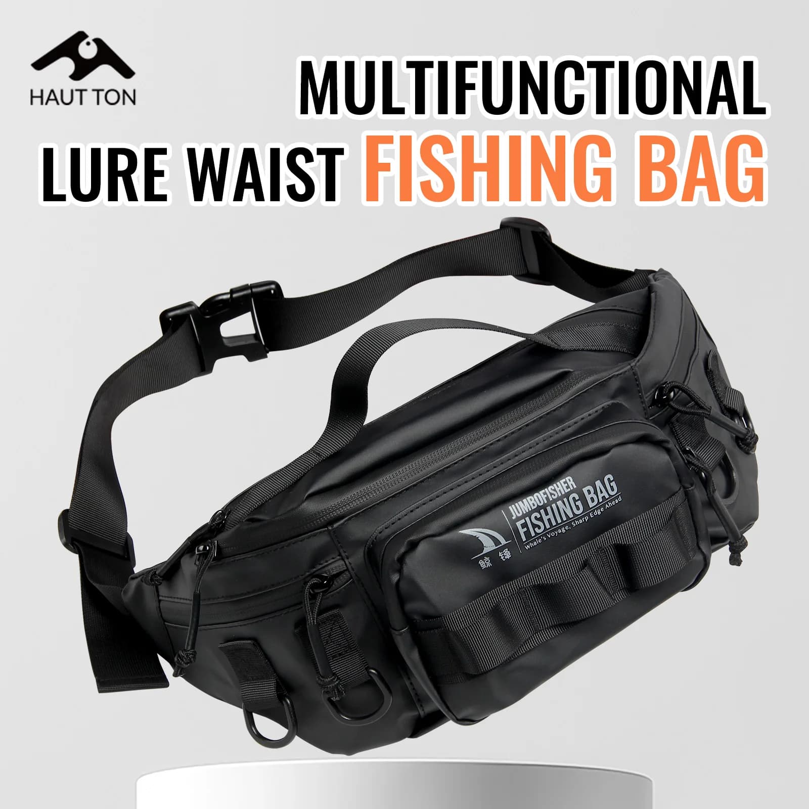 HAUT TON Fishing Multi-functional equipment Esca Marsupio Black Light Box Mulinello Travel Camping Hiking