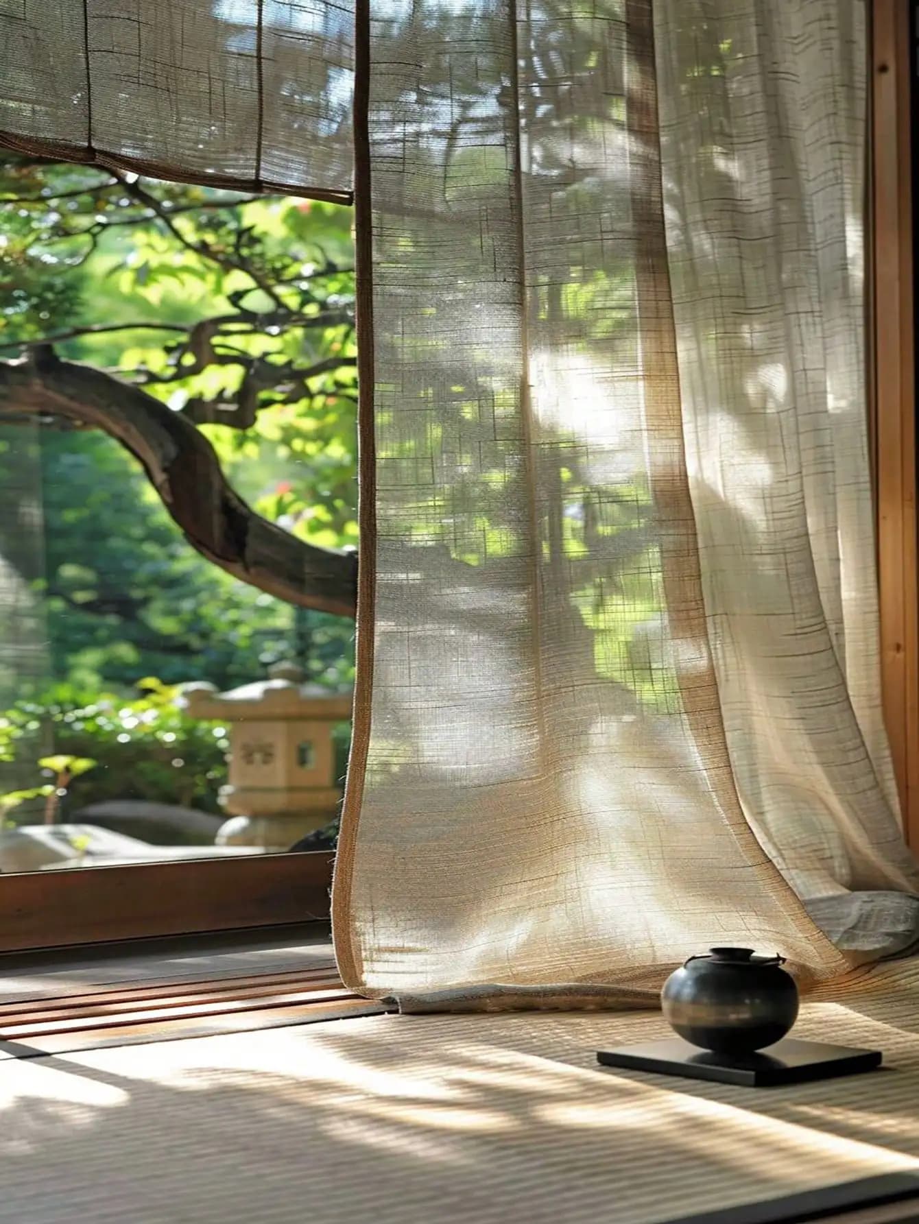 Hot selling high quality price cheap Korean style ready linen voile transparent fabric voile window curtain panel