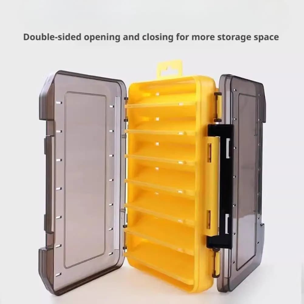 New Organizer for fishing gear boxes on both sides, fishing accessories, large and small case for baits, hooks, tools 1-4 pieces