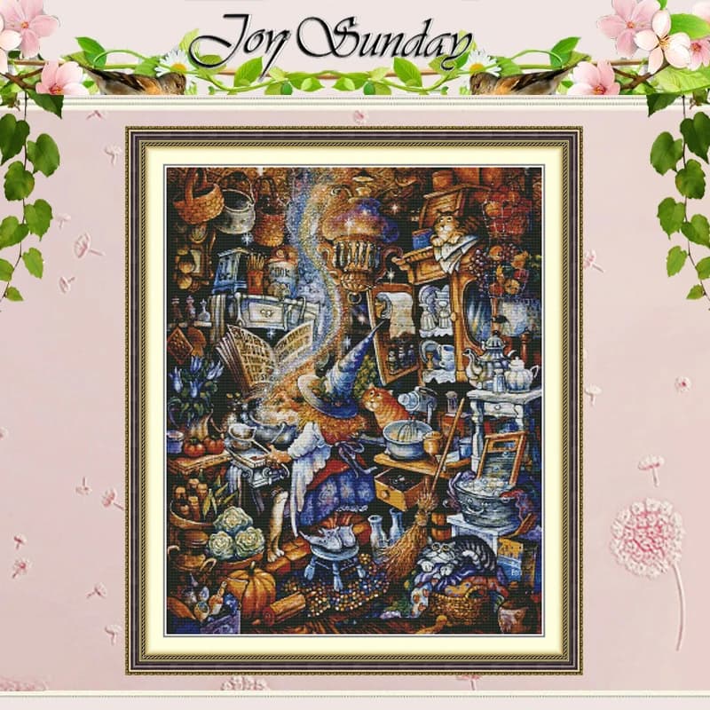 Magical World Patterns Counted Cross Stitch Set DIY 11CT 14CT 16CT Stamped DMC Cross-stitch Kit Embroidery Needlework Home Decor