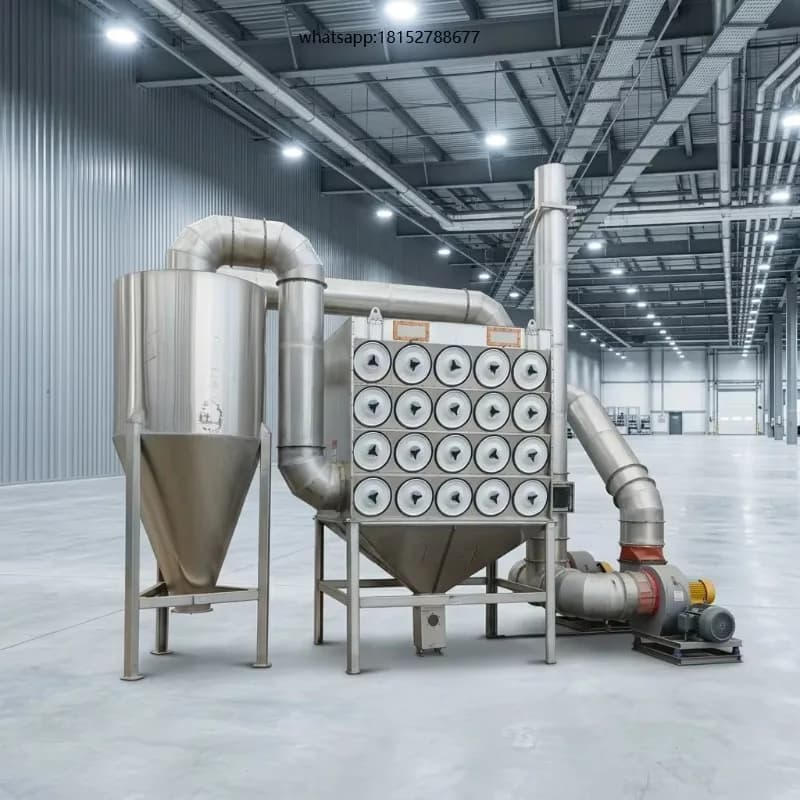 Industrial Cartridge Dust Collector LT-002 Pulse Jet Cleaning Heavy Duty Air Purifier for Metalworking Workshop