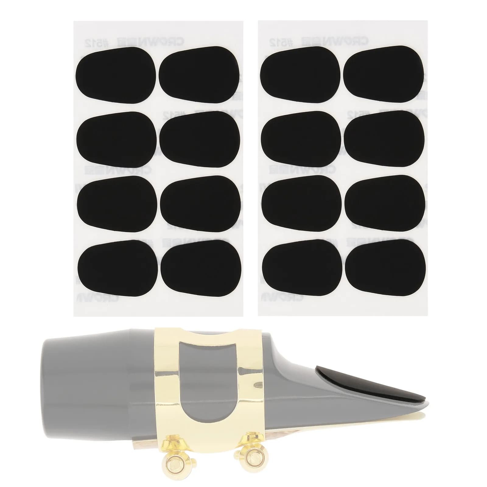 8/16pcs Standard 0.5/0.8mm Silicone Saxophone Mouthpiece Cushions for Alto Tenor Saxophone /Clarinet,Sax Mouthpiece Patches Pads