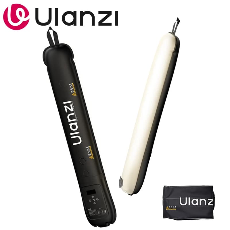 Ulanzi UA12 12W Tubo d'aria gonfiabile 2700K-6500K Bacchetta luminosa bicolore Bastone luminoso tascabile con supporto magnetico per Livestream