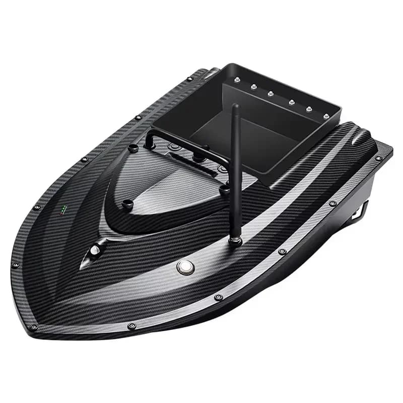 TRY&V New 12V High-Speed Big Cat Fishing Bait-Dispensing Boat with Cruise-Control ABS Material GPS Remote Control 1.5kg