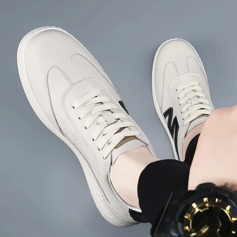 DIMANYU Men Classic German Trainers Shoes 2026 New Autumn Men's Genuine Leather Sneakers Flat Lace-Up Casual Shoes Men