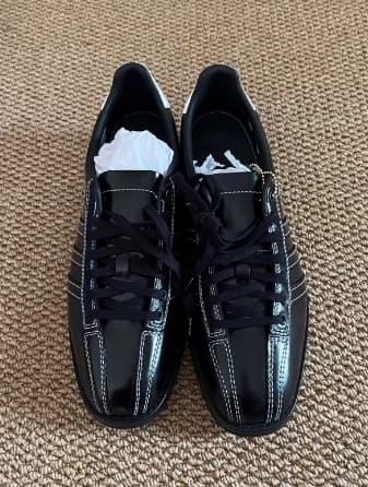 Retro Style Round Toe Shallow Women German Army Trainers Chunky Low Heels Lace Up Design Large Size Leisure