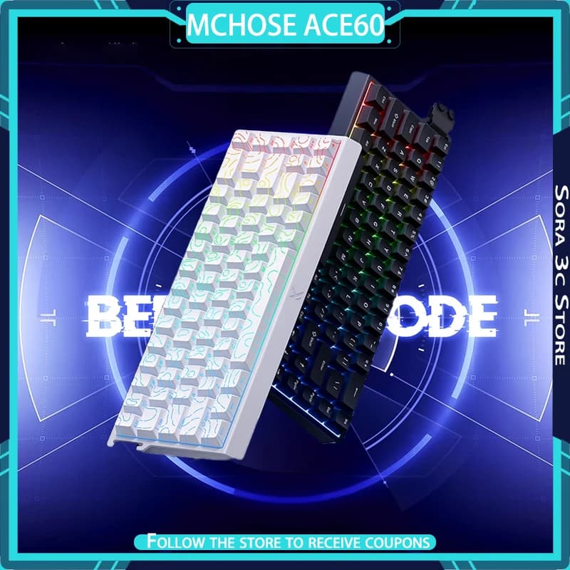 MCHOSE ACE60 Pro Tastiera meccanica ad asse magnetico Chip di grado Esports Sensore Hall Tastiera da gioco personalizzata Accessori per laptop