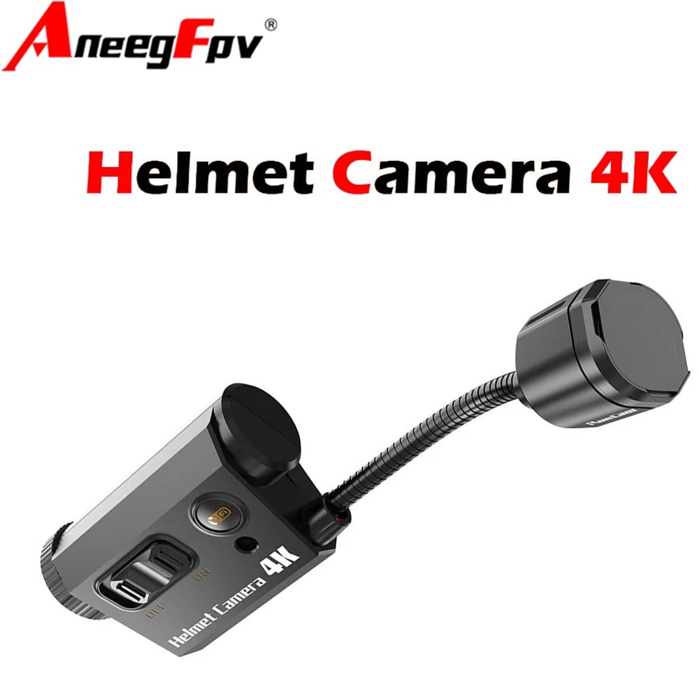 Telecamera per Casco RunCam 4K Registratore per Maschera Facciale Airsoft Registrazione Lunga Durata della Batteria 1920*1080 60fps Wi-Fi Integrato