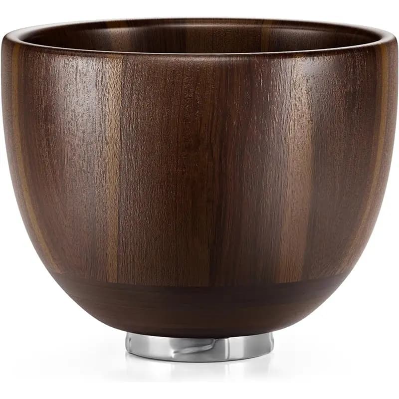 A83G-Miscelatore con ciotola in legno - Per Kitchenaid 4.5 e 5 QT, supporto per ciotole in legno di acacia per impastatrice planetaria, modelli con testa inclinabile