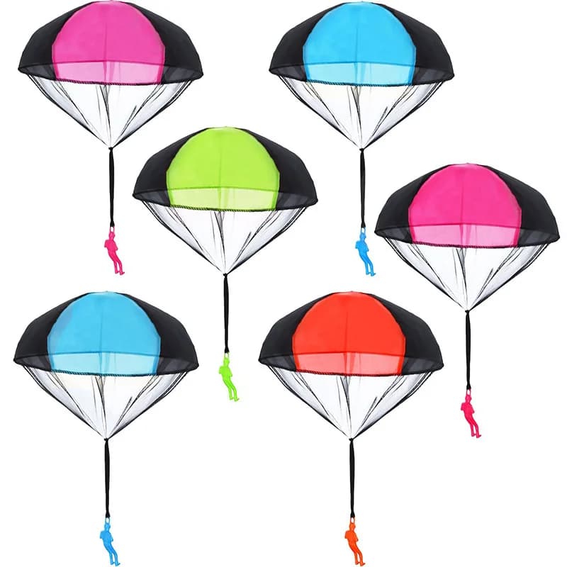 Paracadute da lancio a mano per bambini giocattoli divertenti da esterno gioco gioca giocattoli educativi per bambini volare paracadute Sport Mini soldato giocattolo