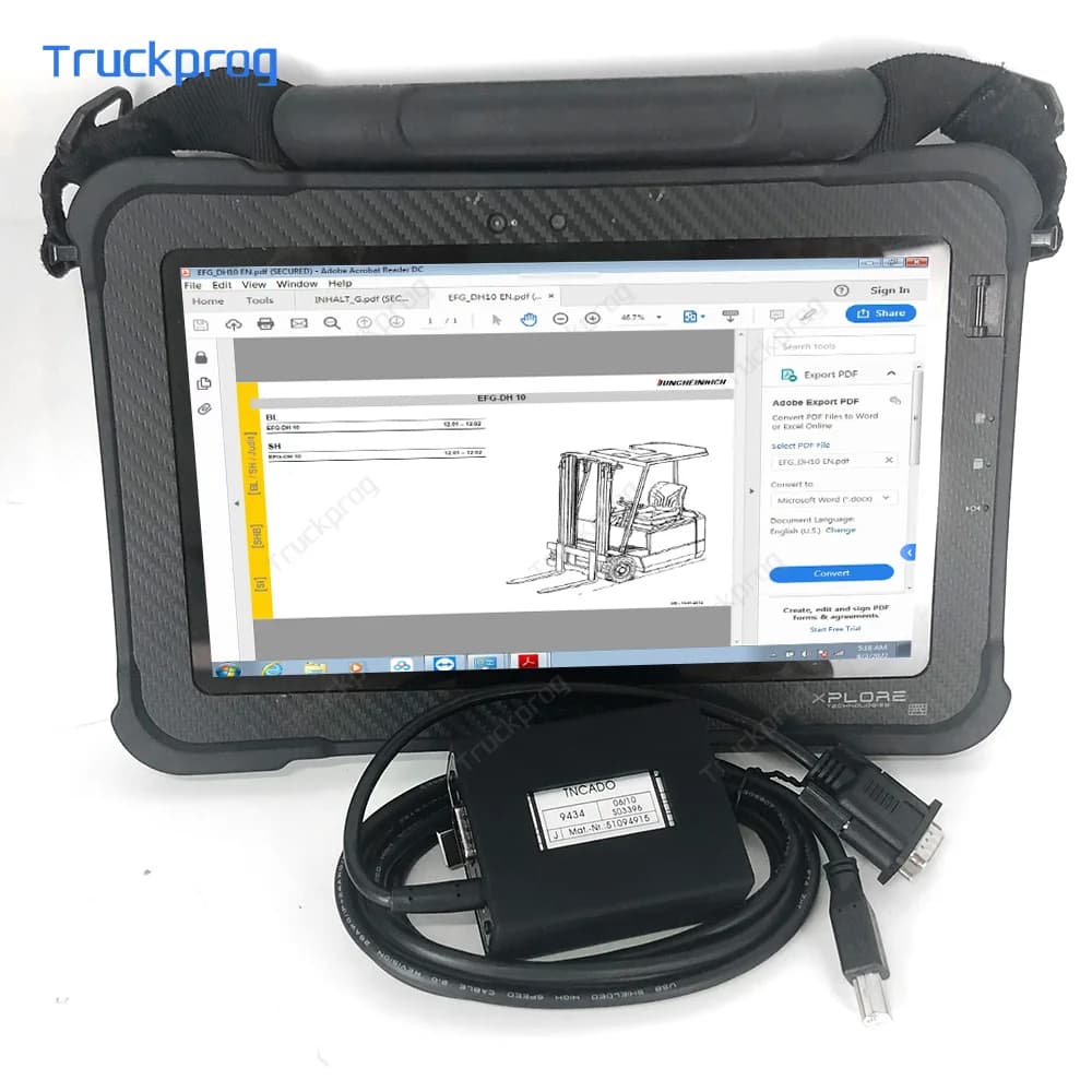 Strumento diagnostico per carrello elevatore per JUDIT 4 Jungheinrich Judit Box Incado Xplore Tablet Parti Catalogo Judit ET Manuali Judit SH