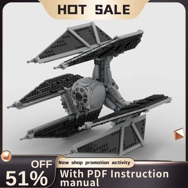 991 Pz Nuovo Famoso Star Battle Movie Moc Tie Starfighter Defender Modello Fai Da Te Idee Creative Giocattolo Del Bambino Regalo Di Compleanno Puzzle Personalizzato