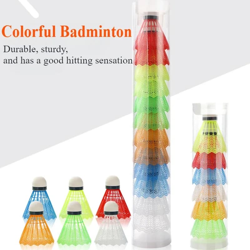 12 pieces/set colored flyers, foam balls for badminton, sports games for leisure