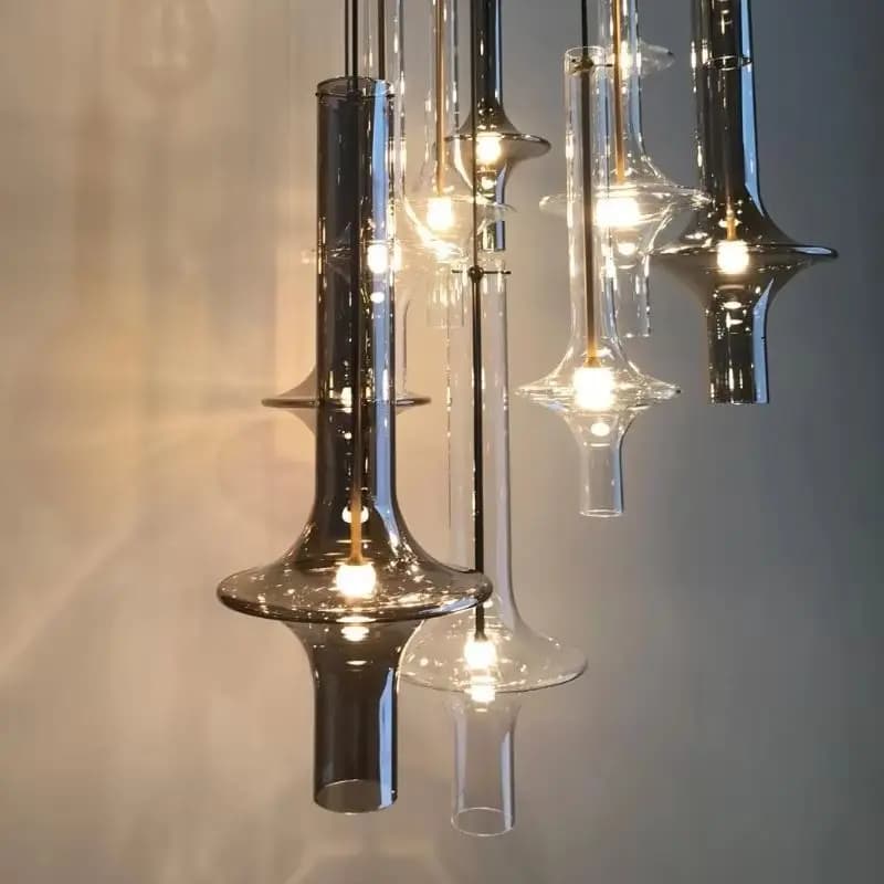 Suspension lamp in luxury glass hose Led lamp long minimalist modern Nordic Dining room Bedroom Kitchen Comfortable Living room Lamp