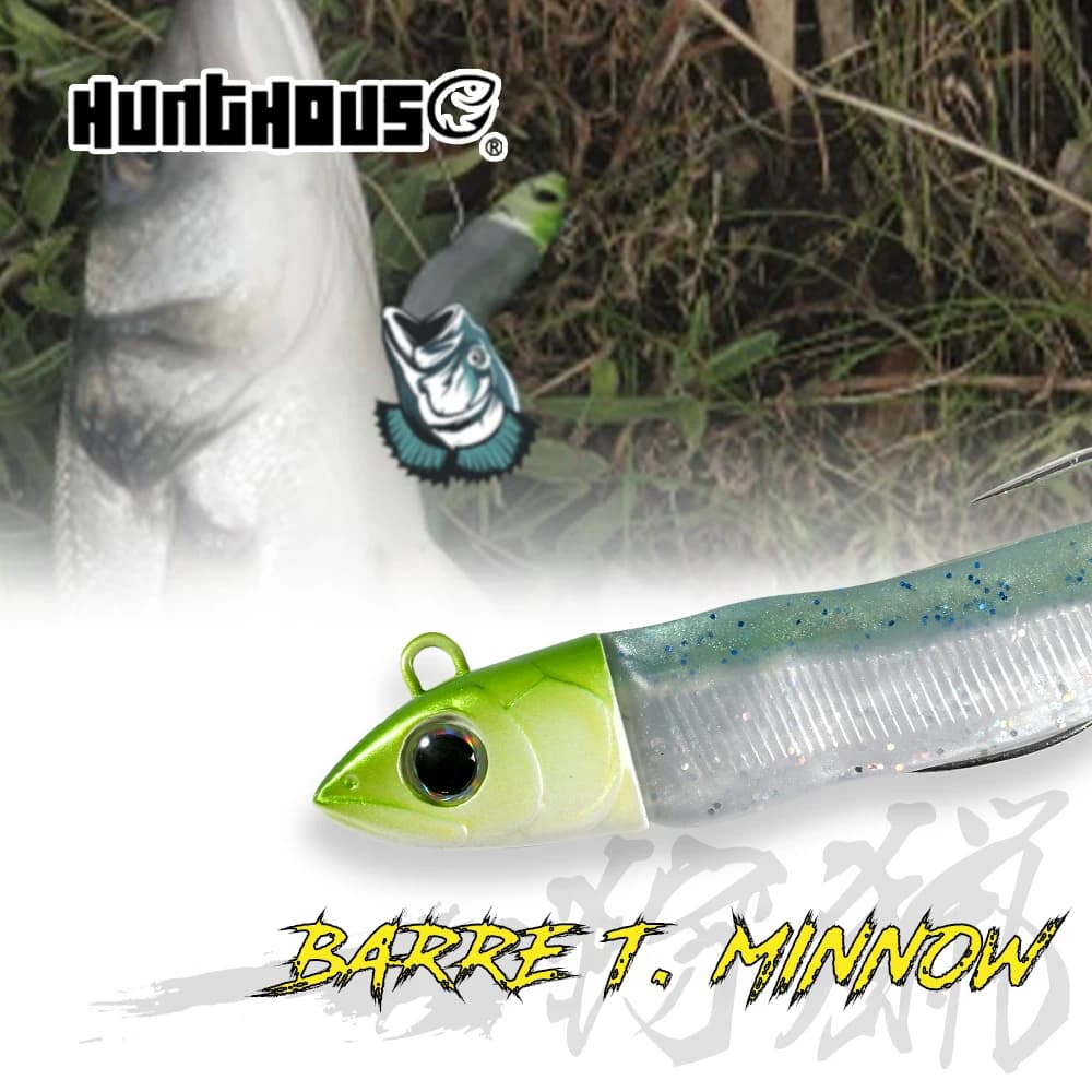 Hunthouse Barre T. Minnow 120g 90g 60g 40g 25g 12g 7g Richiamo di pesca Morbido luccio Richiamo Leurre Souple Shad Bass Attrezzatura per pesci d'acqua salata